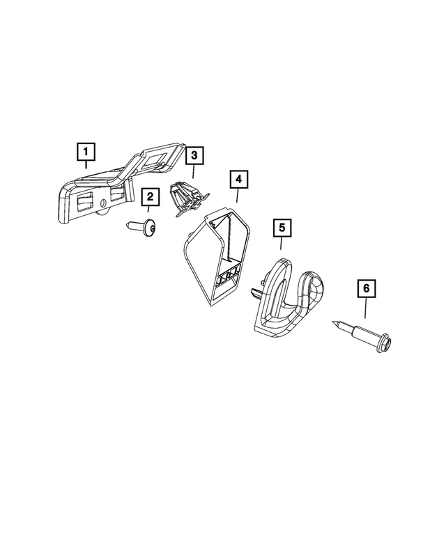 68359300AA - Interior Trim: Coat Hook Bracket, Right for Mopar Image