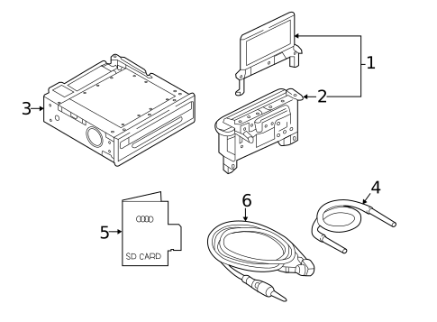 Navigation System Components for 2022 Audi SQ7 #0