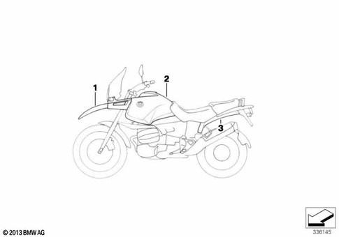 Painted Parts for 2000 BMW-Motorrad R 1150 GS #2