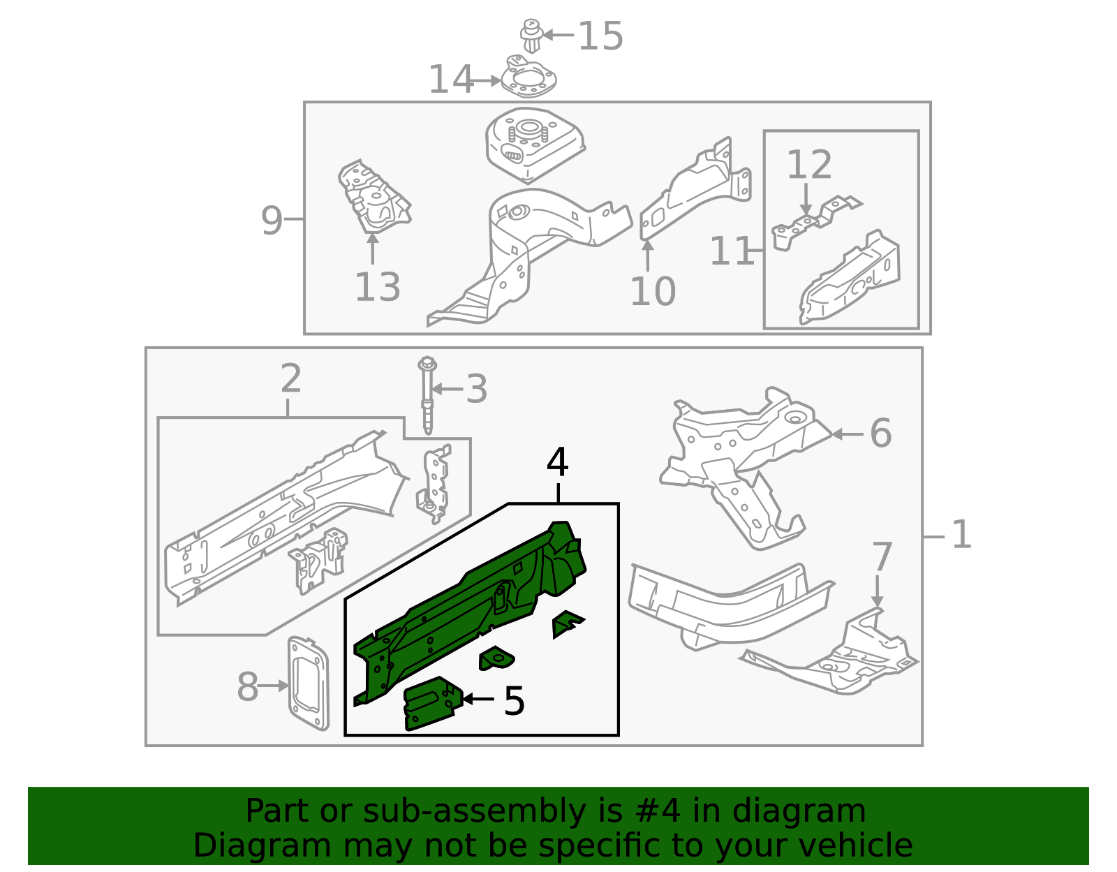 DF71-53-320A - Frame Side Member - 2011-2014 Mazda 2 | Mazda Swag