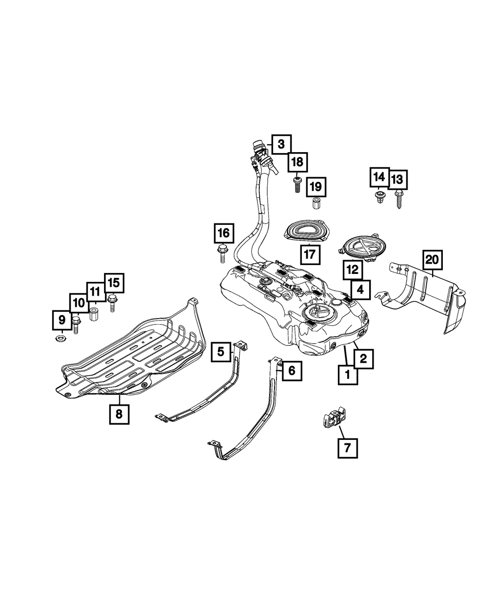 Hex Head Screw And Washer - Mopar (6106114AA)