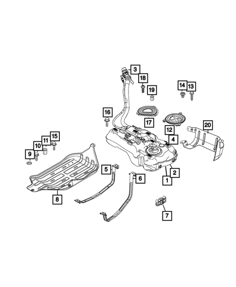 Fuel Tank for 2015 Jeep Renegade #0