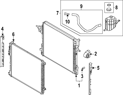 Radiator & Components for 2025 Genesis GV80 Coupe #0
