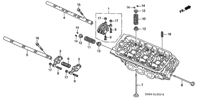 Valve - Rocker Arm (RR.) ('02-) for 2004 Honda Odyssey #0