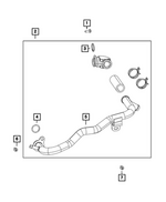 68596321AC - Cooling: Coolant Tube Assy for Mopar Image