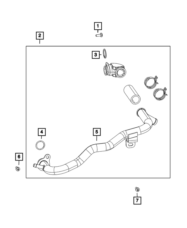 68596321AC - : Coolant Tube Assembly for Mopar Image