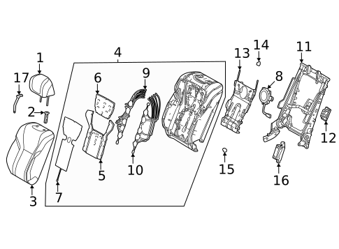 Second Row Seats for 2023 Lexus LX600 #1