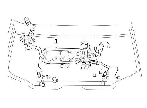 Wiring Harness for 2003 Toyota Highlander #0