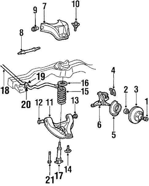 Suspension Components for 1990 Chevrolet S10 #0