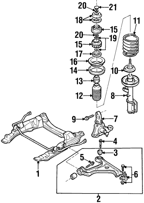 Suspension Components for 2000 Cadillac Catera #0