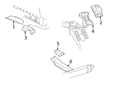 Engine & Trans Mounting for 1999 GMC Savana 2500 #0