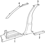 ES03KD5 - Body: Sill Plate for Chrysler: LeBaron | Dodge: Spirit Image