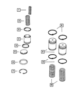 4567575 - Automatic Transaxle 4 Speed: Accumulator Spring for Mopar Image