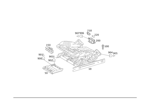 Seat Adjuster for 1997 Mercedes-Benz S500 #0