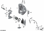 34112283362 - Brakes: Caliper Housing Right for BMW Image