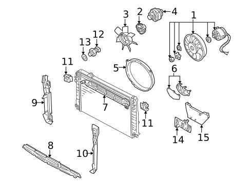 Cooling Fan for 2002 Audi S8 #0