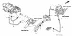 19508P08000 - Engine: HOSE, BYPASS OUTLET for Honda Image