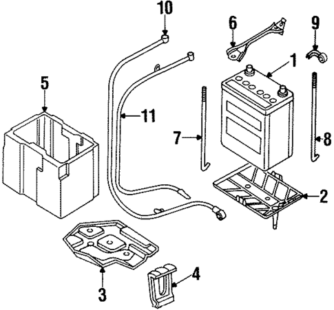 Battery for 1996 Nissan 300ZX #1