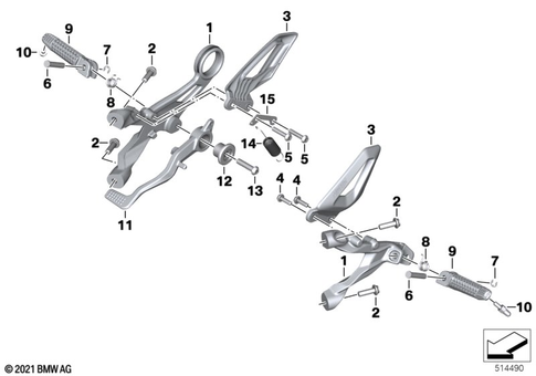 Footrests for 2026 BMW-Motorrad M 1000 RR #0
