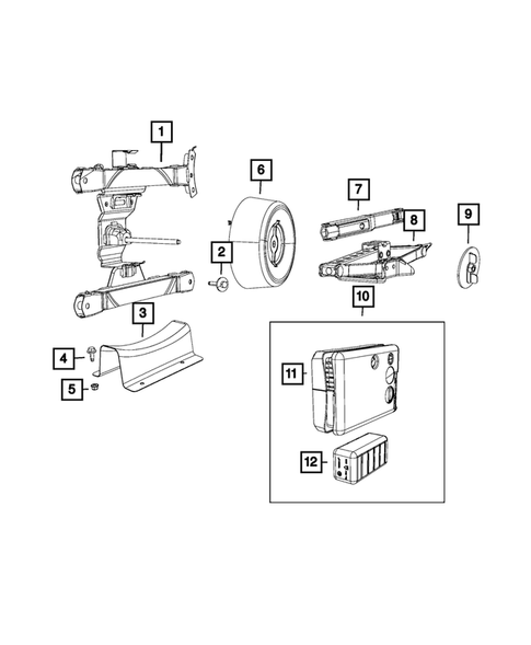 Jack Stowage for 2019 Chrysler Pacifica #0