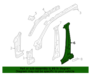2016-2026 Volvo Reinforcement - Driver's Side (LH) 32131645 ...