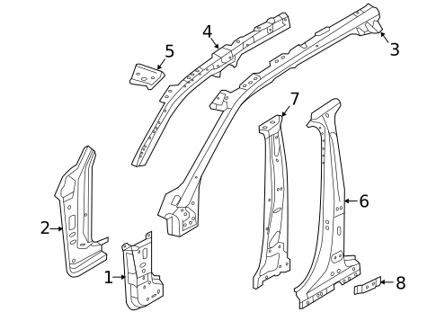 Center Pillar for 2019 Volvo XC90 #0