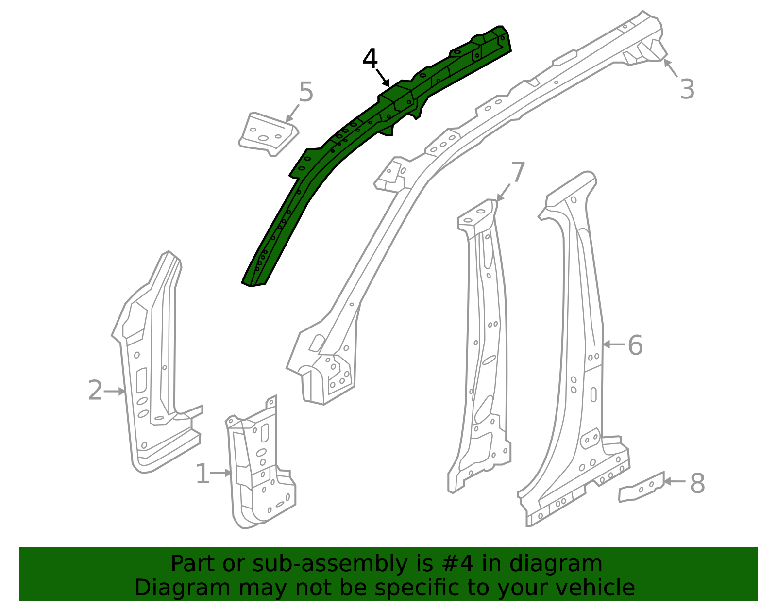 2016-2026 Volvo XC90 Body A-Pillar 32394214 | OEM Parts Online