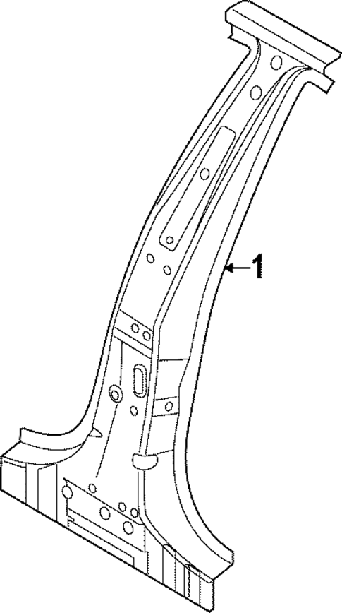 Center Pillar for 2021 Audi RS7 Sportback #0