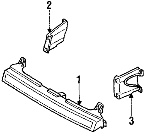 Grille & Components for 1990 Nissan Pulsar NX #0