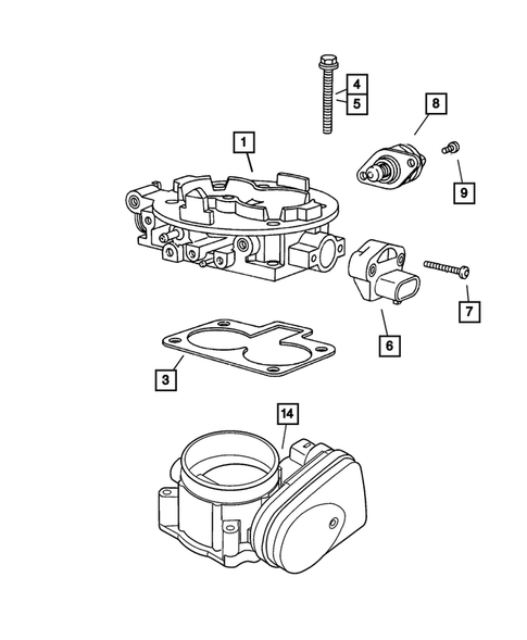 Throttle Body for 2003 Dodge Ram 1500 #0