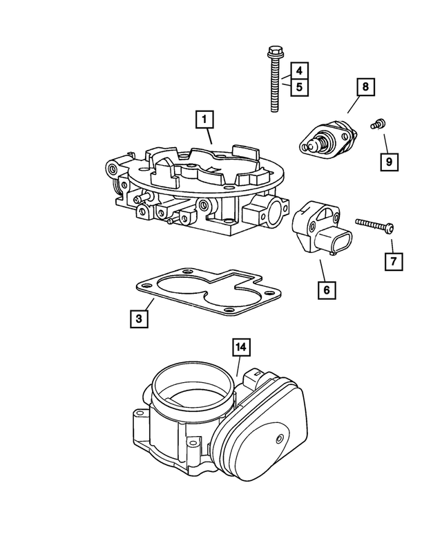 53041120 - : Throttle Body To Intake Gasket for Mopar Image