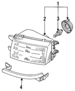 MB831590 - : Headlamp Assembly for Mitsubishi: Expo Image