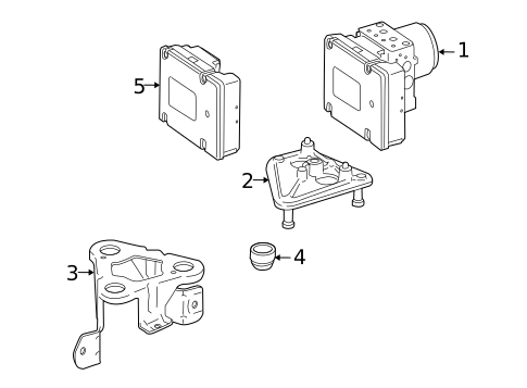 ABS Components for 2013 Mercedes-Benz S350 #2