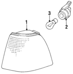 63138353279 - : Park/Turn Lamp for BMW: 318i, 318ti, 325i, 328i, M3 Image
