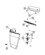 68001317AA - Electrical: Tail Stop Backup Lamp, Left for Mopar Image