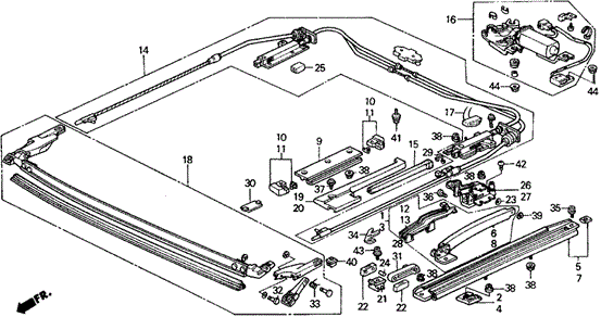Sliding Roof (2) for 1991 Honda CRX #0