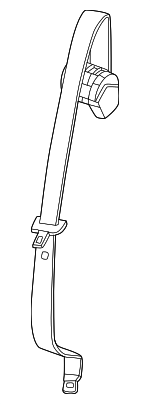 95C857705HOO3 - : Three Point Safety Belt Meranti Brown for Porsche: Macan Image