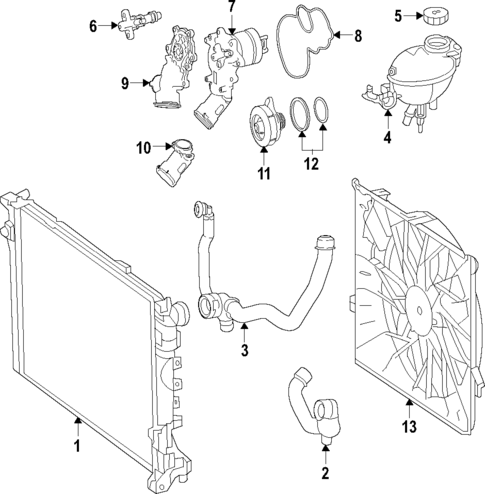 Water Pump for 2021 Mercedes-Benz S63 AMG #0