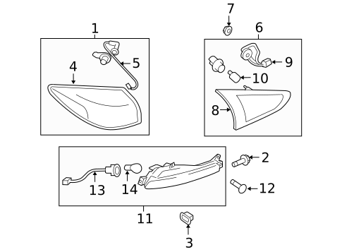 Tail Lamps for 2009 INFINITI EX35 #0