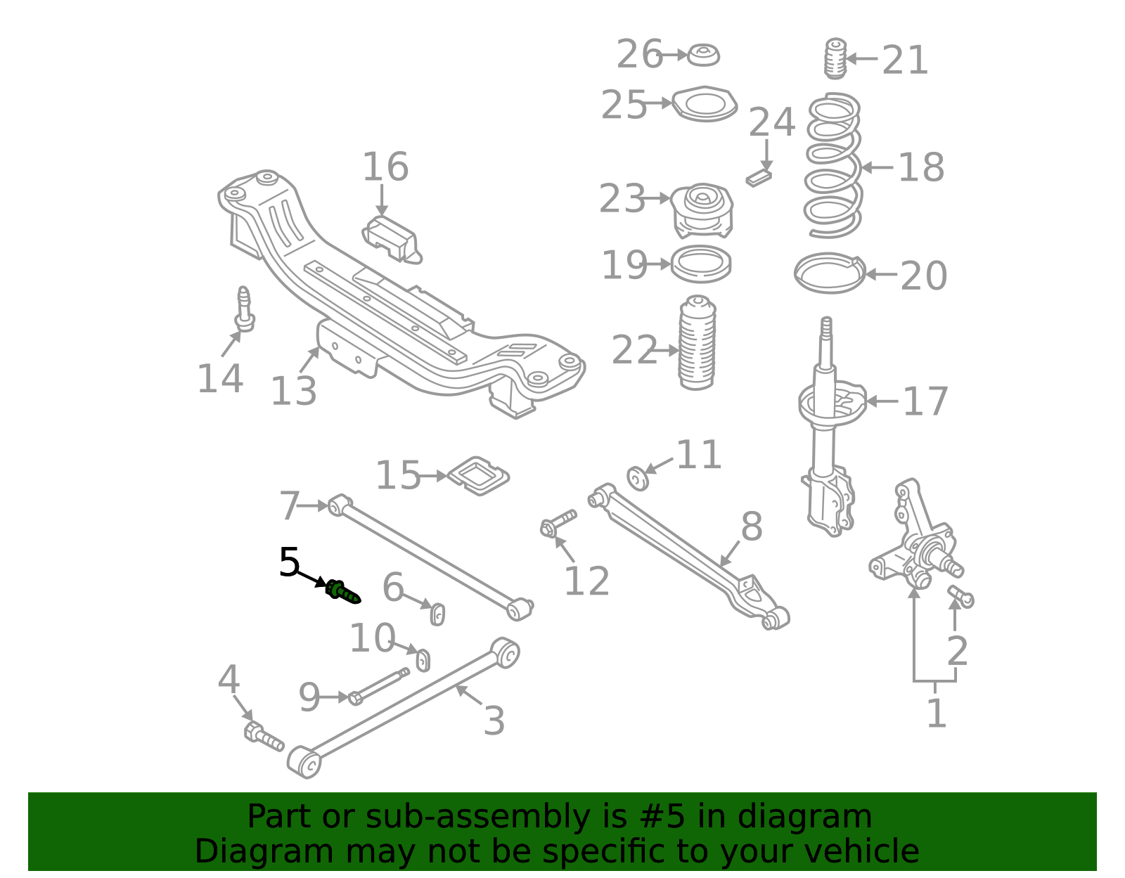 Key Parts Rear Right Wheel Arch For Mazda Protege5 Wagon 2002-2003 - 34-75-58-4