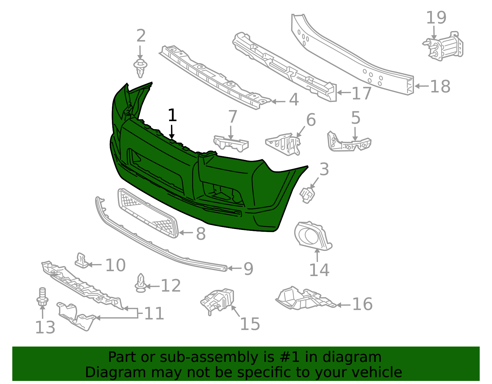 52119-35909 - Bumper Cover - 2010-2013 Toyota 4Runner | Nucar Toyota of ...