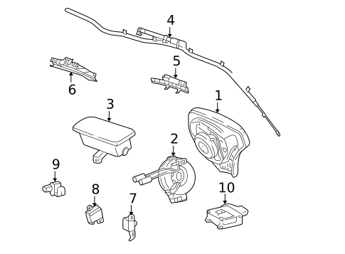 Air Bag Components for 2005 Pontiac Vibe #0