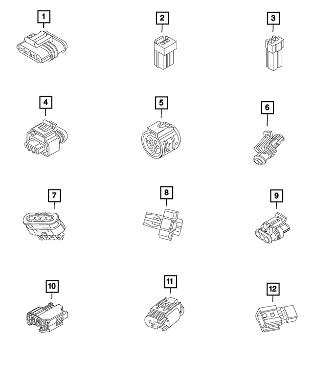 « 68127181AA – Electrical : Electricité Connecteur, États-unis, Canada, Mexique pour Mopar Image »