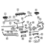 6PK901ZLAB - Interior Trim: Air Conditioning &amp; Heater Outlet for Mopar Image