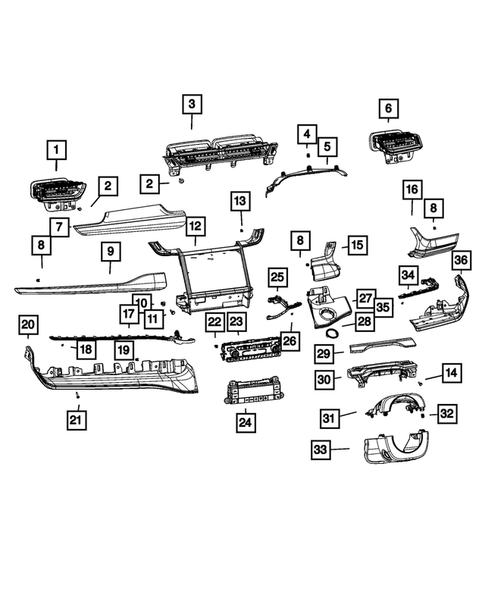 Instrument Panel for 2022 Jeep Grand Cherokee L #2