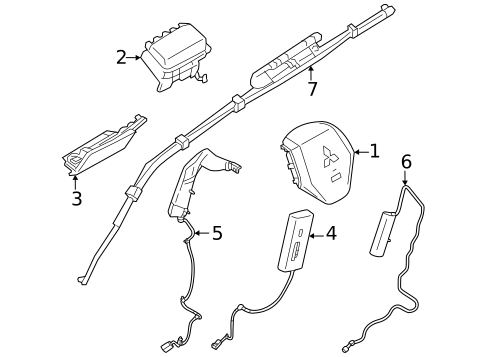Air Bag Components for 2022 Mitsubishi Outlander | Official