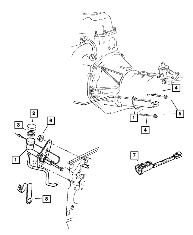 4883544AA - Clutch: Clutch Reservoir Cap for Jeep: Cherokee, Liberty, Wrangler Image