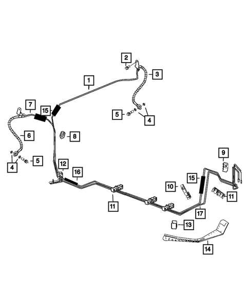 Hydraulic Control Unit, Brake Tubes and Hoses for 2013 Dodge Challenger #1