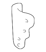 6164551010 - Body: Inner Wheelhouse Gusset for Lexus: IS300 Image