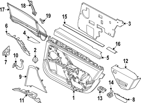 Interior Trim - Rear Door for 2023 BMW i7 #0